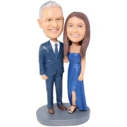 Custom Couple Bobblehead – Personalized Man and Woman Figurine in Suit and Dress (image for) Custom Couple Bobblehead – Personalized Man and Woman Figurine in Suit and Dress