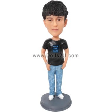 (image for) Customizable Kids Bobblehead – Personalize Outfit Colors & Logo Item:44932