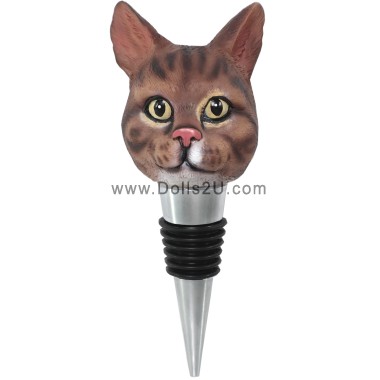 (image for) Personalized Cat Or Dog Head Wine Bottle Stopper – Customizable Pet Design For Wine Lovers Item:411141