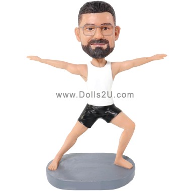 (image for) Custom Bobblehead Gift For Yoga Lovers Custom Male Yogi Bobblehead Item:410301