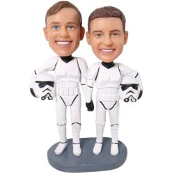 Custom Same-Sex Wedding Bobbleheads – Personalized Star Wars-Themed Groom Figurines, Perfect Cake Topper (image for) Custom Same-Sex Wedding Bobbleheads – Personalized Star Wars-Themed Groom Figurines, Perfect Cake Topper