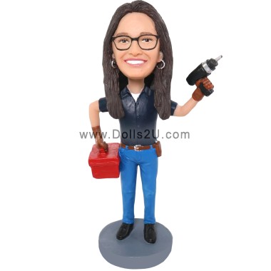 (image for) Custom Bobblehead Repairwoman Item:53190