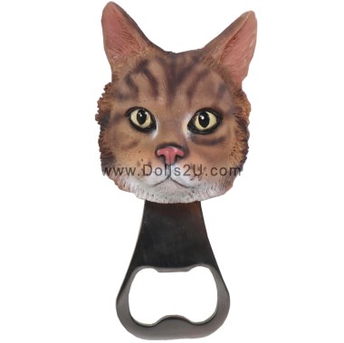 (image for) Personalized Cat Or Dog Head Beer Bottle Opener – Customizable Pet Design For Animal Lovers Item:411142