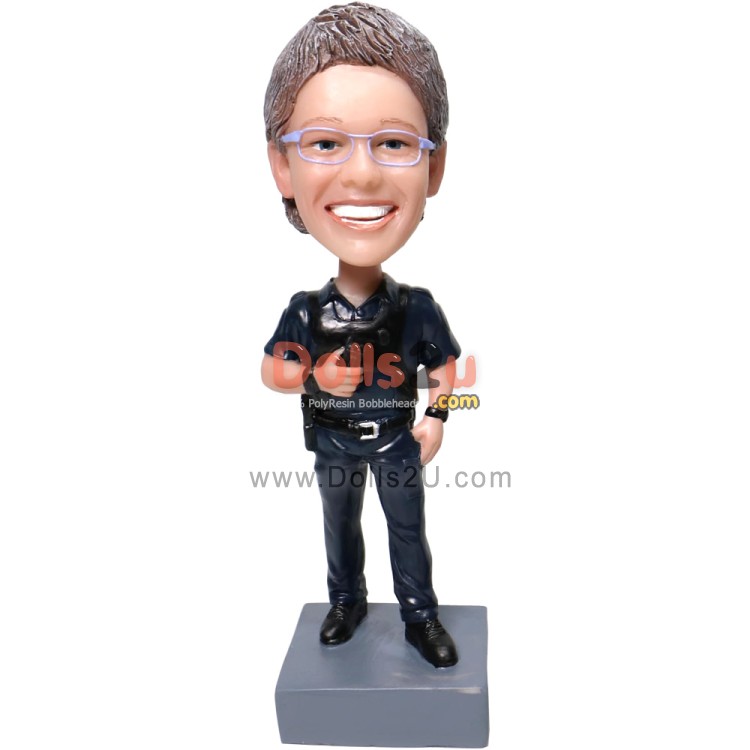 Custom Female Police Officer Bobbleheads Gifts [46538] - $69.90 ...