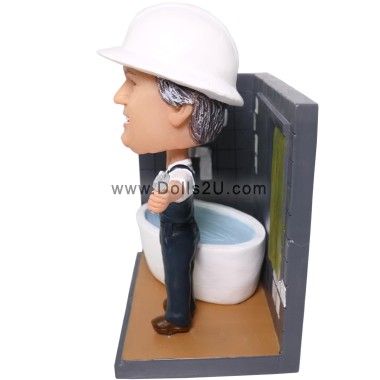 (image for) Custom Male Plumber Bobblehead Gift