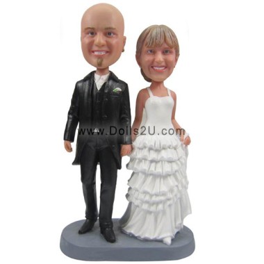 (image for) Custom Wedding Couples Bobbleheads Item:13473