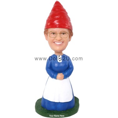 (image for) Custom Female Garden Gnome Bobblehead