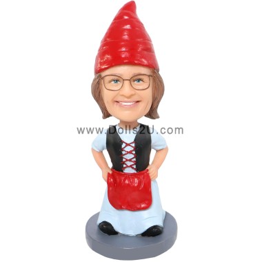 (image for) Custom Female Garden Gnome Bobblehead from Your Picture