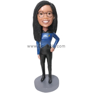 (image for) Custom Cusotm Bobblehead Female Star Trek Officer Item:47442