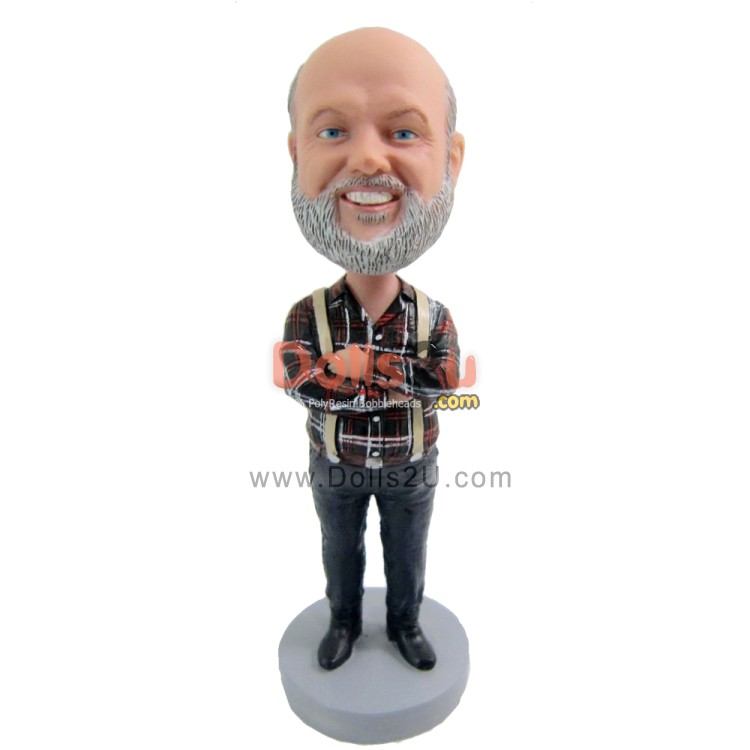 Custom Dad In Shirt With Arms Crossed Bobbleheads [723123] - $69.90 ...