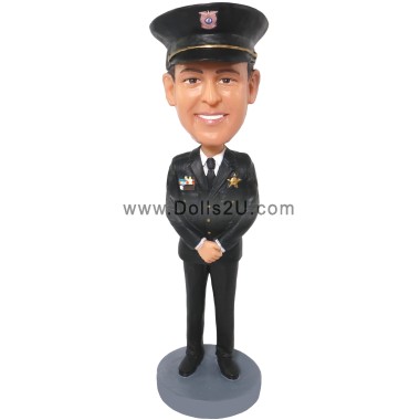 (image for) Custom Police Officer Bobblehead Figurine Item:4121610