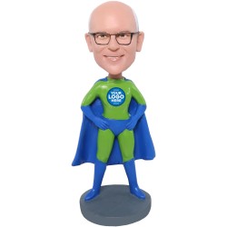 (image for) Custom Superhero Bobblehead – Personalized with Your Face, Logo & Colors