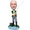 (image for) Custom Fishing Fisherman Bobblehead Item:52253