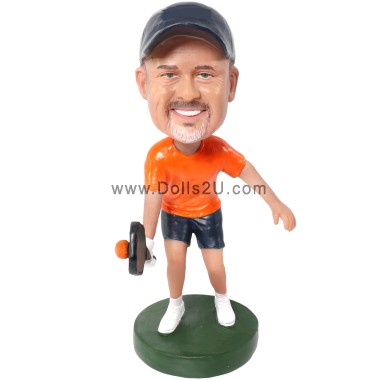 (image for) Custom Male Pickleball Player Bobblehead