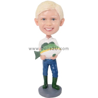 (image for) Custom Bobblehead Little Fisherman Item:41261