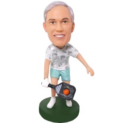 (image for) Custom Male Pickleball Player Bobblehead