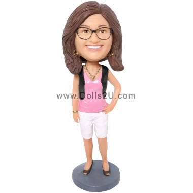 (image for) Custom Female Bobblehead – Personalized Gift For Women Item:52855