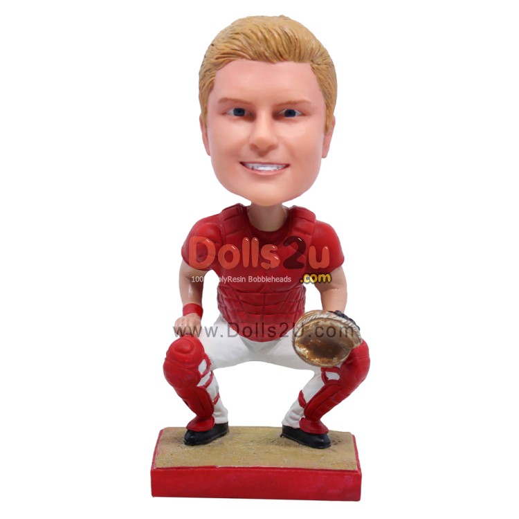 Custom Baseball Catcher Bobbleheads [13734] - $69.90 @ Dolls2u ...