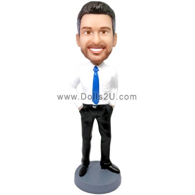 (image for) Custom Bobblehead Male Boss With Hands In Pockets