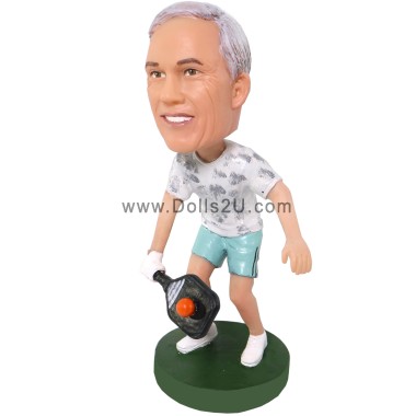 (image for) Custom Male Pickleball Player Bobblehead