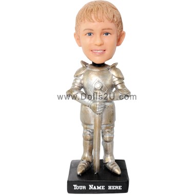 (image for) Custom Knight Bobblehead For Kids – Personalized Hero Figurine Item:53672