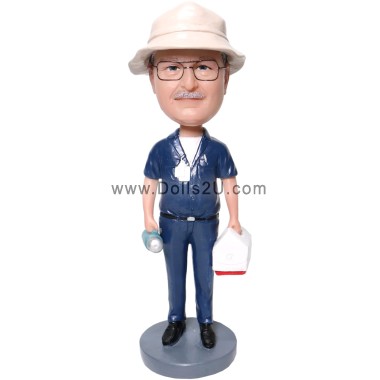 (image for) Custom Bobbleheads Repairman Holding Tool Box Item:46656